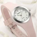 Reborn – montre à Quartz pour femmes jolie montre-bracelet rose en Silicone