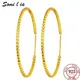 Somilia-boucles d'oreilles en plaqué or jaune 24K boîte-cadeau ronde pour femmes emballage fin