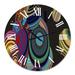 Designart '3D Illustration of Multicolored Spheres I' Modern wall clock