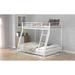 The Modern, Stylish Metal Floor Bunk Bed, Twin over Full and Durable Steel Frame Construction.