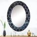 Designart 'Super Moon Over The Sea II' Nautical & Coastal Printed Wall Mirror