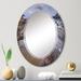 Designart 'The Sunset Beauty Of The Beaches Of Asturias III' Nautical & Coastal Printed Wall Mirror