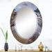 Designart 'The Sunset Beauty Of The Beaches Of Asturias III' Nautical & Coastal Printed Wall Mirror