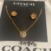 Coach Jewelry | Coach - Necklace & Earrings | Color: Gold | Size: Os