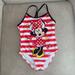 Disney Swim | Girls Swimsuit | Color: Red/White | Size: 5/6