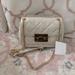 Michael Kors Bags | Authentic Michael Kors Quilted Crossbody White | Color: Gold/White | Size: Os