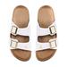 Women's FOCO Los Angeles Angels Double-Buckle Sandals