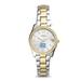 Women's Fossil Silver North Carolina Tar Heels Personalized Scarlette Mini Two-Tone Stainless Steel Watch