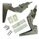 Place4parts Compatible Pair of Integrated Fridge Freezer Door Hinges with 3362 5.0 & 3363 5.0 45 On Hinges, Fixings Included