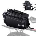 BAIGIO Expandable Bike Rear Seat Bag 11-30L Back Pannier Rack Bags for Bicycle for Cycling Touring Travel Luggage Storage with Shoulder Straps Waterproof Rain Cover