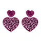 Boucles d'oreilles pendantes en acrylique pour femmes nouveau mignon tache de Rose rouge Rose