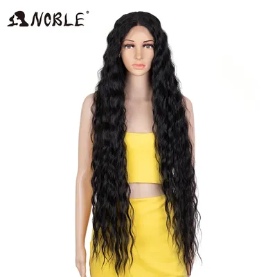 Perruque Lace Wig synthétique Deep Wavy – Noble perruque longue de 40 pouces pour femmes perruque