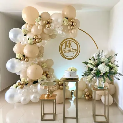 Kit d'arche de ballons nacrés or blanc guirxiété de mariage décorations de fête d'anniversaire