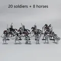 Kit de figurines chevaliers médiévaux pour enfants jouet modèle Kokors chevaux soldats Rome