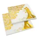 Serviettes en papier feuille d'or pour mariage décor de mariée fibre optique élégant 20 feuilles