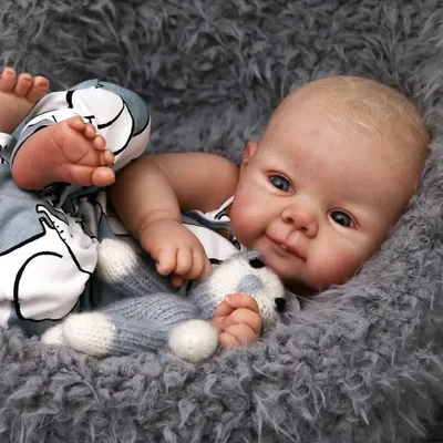 Pièces de poupée Reborn peintes de 19 pouces déjà finies peinture 3D de bébé mignon avec veines