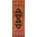 Tribal Geometric Moroccan Wool Runner Rug Hand-knotted Hallway Carpet - 3'1" x 10'4"