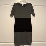 Lularoe Dresses | Easy Wear Lularoe Dress Small | Color: Black/Gray | Size: S