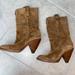 Michael Kors Shoes | Michael Kors Brown Suede Leather Fashion Boots | Color: Cream/Tan | Size: 6