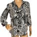 Anthropologie Tops | Anthropologie | Hd In Paris Picea Birds & Owl Woodland Ruffle Blouse Sz 2 | Color: Black/White | Size: 2