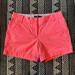 J. Crew Shorts | Jcrew Neon Pink Chino Shorts 100% Cotton Size 4 | Color: Pink | Size: 4