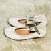 Zara Shoes | Girls Zara Ballerina Leather Flats | Color: White | Size: 27