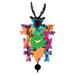 11" Abstract 80's Style Deer Cuckoo Wall Clock