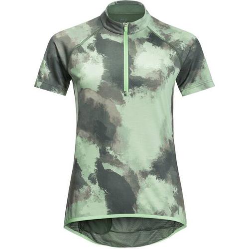 JACK WOLFSKIN Damen Shirt TOURER HALFZIP PRINT T W, Größe S in Grün