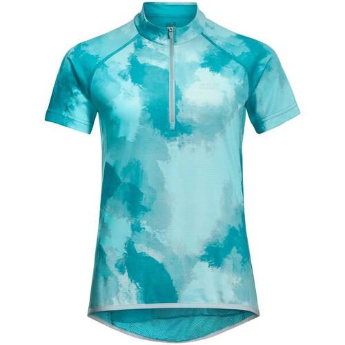 JACK WOLFSKIN Damen Shirt TOURER HALFZIP PRINT T W, Größe M in Blau