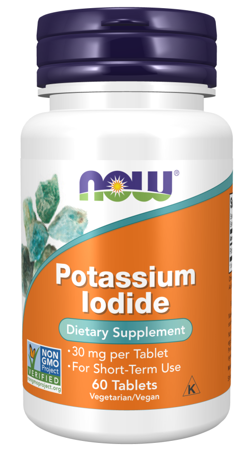 NOW Foods Potassium Iodide 60 Tab Bottle