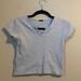 Brandy Melville Tops | Blue Brandy Melville Crop Top - Size S | Color: Blue | Size: S