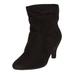 Extra Wide Width Women's The Kourt Bootie by Comfortview in Black (Size 10 1/2 WW)