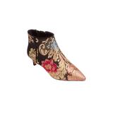 Extra Wide Width Women's The Meredith Bootie by Comfortview in Floral Metallic (Size 8 1/2 WW)