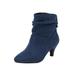 Wide Width Women's The Kourt Bootie by Comfortview in Blue (Size 11 W)