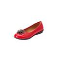 Wide Width Women's The Pax Slip On Flat by Comfortview in Red (Size 10 W)