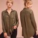 Anthropologie Tops | Anthropologie Maeve Sequined Long Sleeve Tunic Length Blouse S | Color: Brown/Green | Size: S