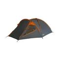 OUTLINER | Zelt 3 Personen | Camping Zelt mit Belüftungsöffnung | Festival Zelt Wasserdicht & Windfest | Zelte Schnellaufbau | Ideal als Reise Zelt | Campingzelt mit Mückennetz | Orange, Grau