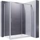 ELEGANT 1200x800mm Sliding Shower Enclosure 8mm Easy Clean Glass Shower Cubicle Door with Stone Tray + Side Panel