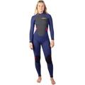 Gul Womens Response 3/2mm Flatlock Back Zip Wetsuit - Navy Paisley - Easy Stretch