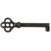 UNIQANTIQ HARDWARE SUPPLY Hollow Barrel Skeleton Key Metal in Yellow | 2.5 H x 0.1 W x 1 D in | Wayfair KY-3AB