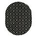 Black/White 120 x 94 x 1.5 in Area Rug - Foundry Select Ruth Trellis Shag Rug Black & White | 120 H x 94 W x 1.5 D in | Wayfair