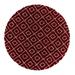 Red 120 x 120 x 1.5 in Area Rug - Foundry Select kids Ruth Trellis Shag Rug Burgundy Polypropylene | 120 H x 120 W x 1.5 D in | Wayfair