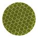 Green 94 x 94 x 1.5 in Area Rug - Red Barrel Studio® Ruby Trellis Shag Rug Polypropylene | 94 H x 94 W x 1.5 D in | Wayfair