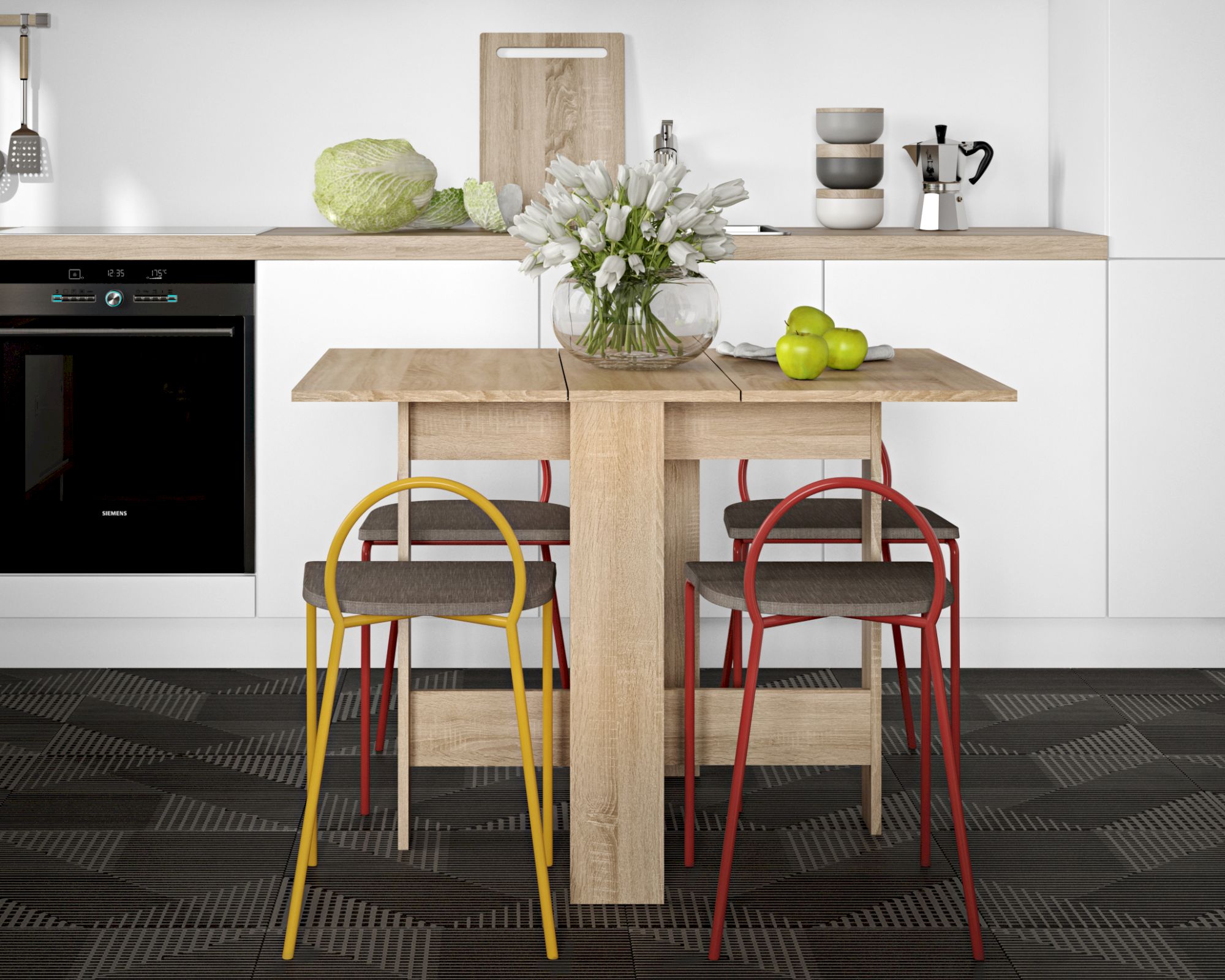 TemaHome »Papillon« Esstisch Eiche 103x73x76 cm Image