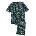 Men's Big & Tall Lightweight Cotton Novelty PJ Set by KingSize in Camo (Size 5XL) Pajamas