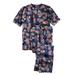 Men's Big & Tall Lightweight Cotton Novelty PJ Set by KingSize in Fireworks (Size 4XL) Pajamas