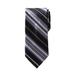 Men's Big & Tall KS Signature Classic Stripe Tie by KS Signature in Midnight Black Stripe Necktie