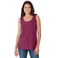 Plus Size Women's Scoopneck Tank by Woman Within in Deep Claret (Size 3X) Top