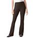 Plus Size Women's Stretch Cotton Bootcut Pant by Woman Within in Chocolate (Size M)