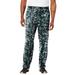 Men's Big & Tall Lightweight Jersey Open Bottom Sweatpants by KingSize in Camo (Size XL)